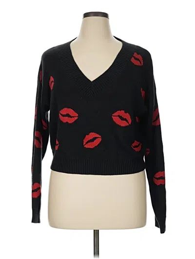 Pre-owned Madden Nyc Pullover Sweater In Black