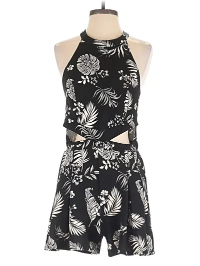 Pre-owned Madden Nyc Romper In Black