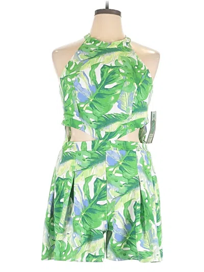 Madden Nyc Romper In Green
