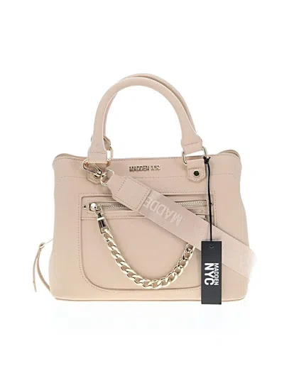 Pre-owned Madden Nyc Satchel In Ivory