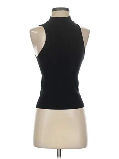 Pre-owned Madden Nyc Tank Top Black Halter Neckline Tops
