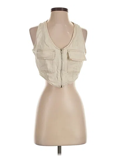Pre-owned Madden Nyc Vest In Ivory