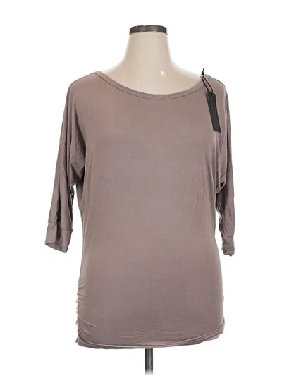 Pre-owned Made By Johnny 3/4 Sleeve T-shirt In Brown