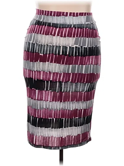 Pre-owned Made By Johnny Casual Skirt In Burgundy