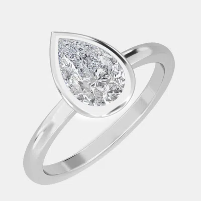 Pre-owned Made By Man 14k Bazel Solitaire Ring (1.5 Ctw) Us 7
