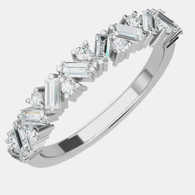 Pre-owned Made By Man 14k Fancy Mix Lab Grown Diamond Stones Band (5/8 Ctw)