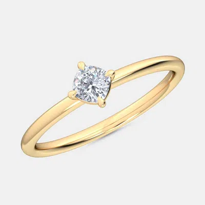 Pre-owned Made By Man 14k Kite Cushion Petite Ring (1/4 Ctw) Us 7