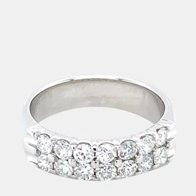 Pre-owned Made By Man 14k Lab Grown Diamonds Double Row Band (2ctw) Us 7