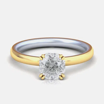 Pre-owned Made By Man 14k Octagon Two Tone Solitaire Ring (1ctw) Us 7