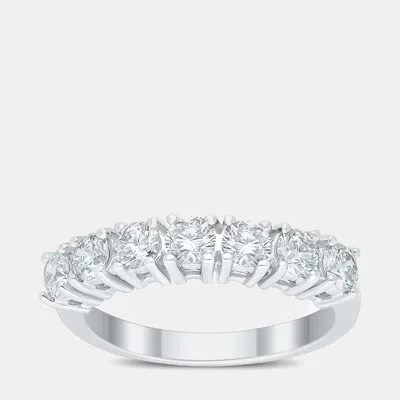 Pre-owned Made By Man 14k Round 7 Stone Ring (1 Ctw)