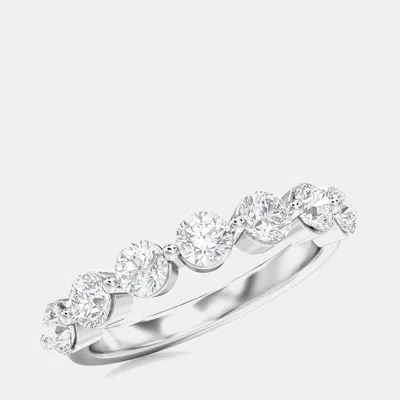 Pre-owned Made By Man 14k Round 7 Stones Band (1 Ctw) Us 7