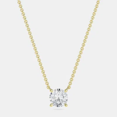 Pre-owned Made By Man 14k Solitaire Four Prong Pendant (3/4 Ctw)