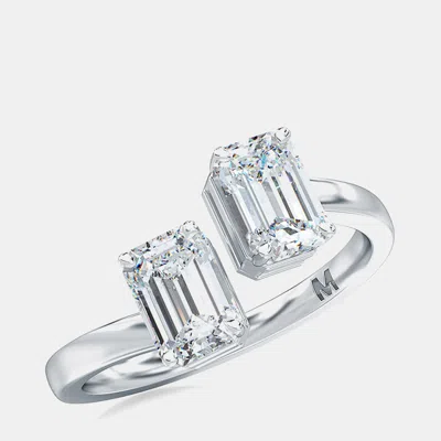 Pre-owned Made By Man 14k Two Stone Solitaire Ring Set (1/3 Ctw) Us 7