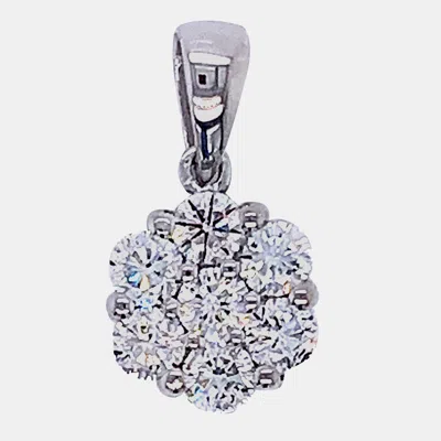 Pre-owned Made By Man 7 Stone Cluster Lab Grown Diamonds Pendant (3/4 Ctw)