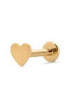 Made By Mary 14k Heart Stud Earring