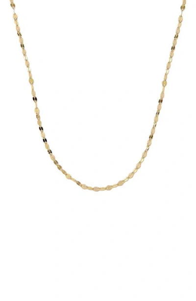 Made By Mary 14k Mini Lace Chain In Brown