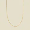 Made By Mary Adjustable Flat Cable Chain In Gold