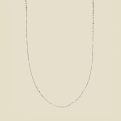 Made By Mary Adjustable Flat Cable Chain In Metallic