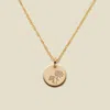 Made By Mary April Birth Flower Necklace In Gold