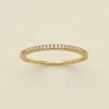 Made By Mary April Birthstone Stacking Ring In Gold
