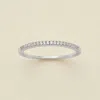 Made By Mary April Birthstone Stacking Ring In Gray