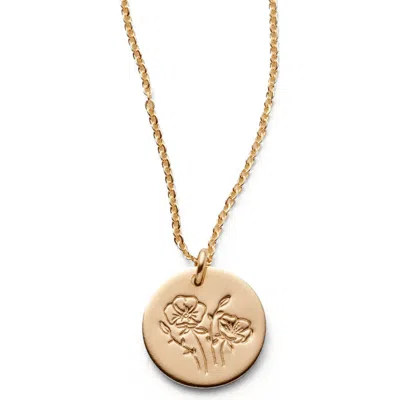 Made By Mary August Birth Flower Necklace