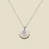 Made By Mary August Birth Flower Necklace In Metallic