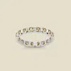 Made By Mary August Birthstone Eternity Ring In Metallic