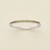 Made By Mary August Birthstone Stacking Ring In Gray