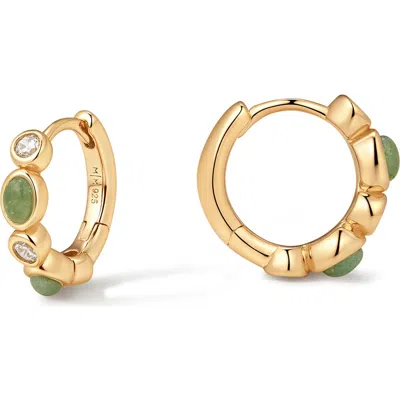 Made By Mary Aura Hoop Earrings In Gold