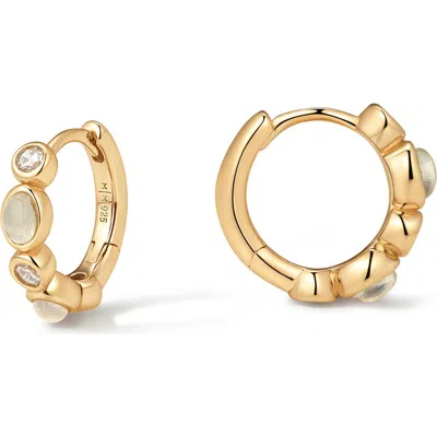 Made By Mary Aura Hoop Earrings In Gold