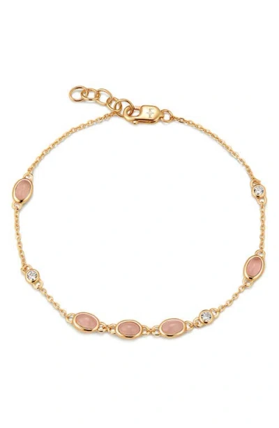 Made By Mary Aura Station Bracelet In Gold