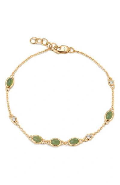 Made By Mary Aura Station Bracelet In Gold