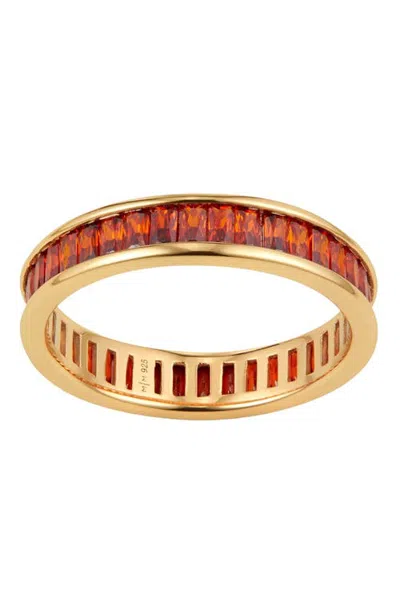 Made By Mary Baguette Birthstone Eternity Ring In Multi