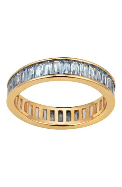 Made By Mary Baguette Birthstone Eternity Ring In Gold