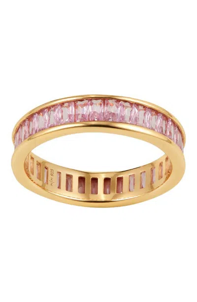 Made By Mary Baguette Birthstone Eternity Ring In Gold