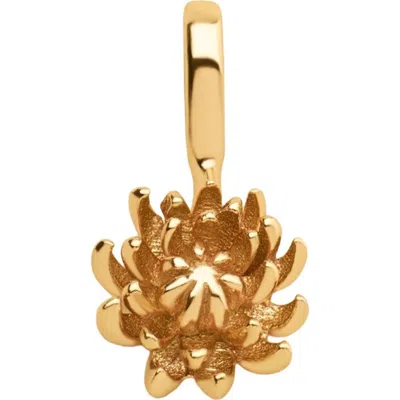 Made By Mary Birth Flower Charm In Gold