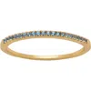 Made By Mary December Birthstone Stacking Ring In Gold