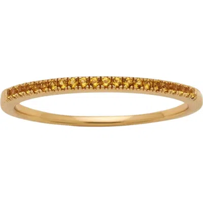 Made By Mary Birthstone Stacking Ring In Gold