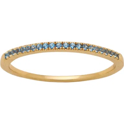 Made By Mary Birthstone Stacking Ring In Gold