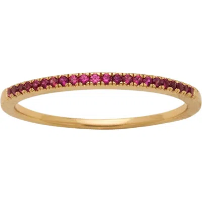 Made By Mary Birthstone Stacking Ring In Gold