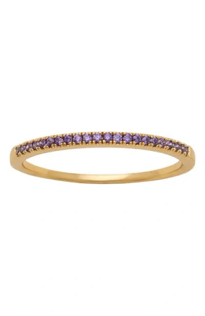 Made By Mary Birthstone Stacking Ring In Gold