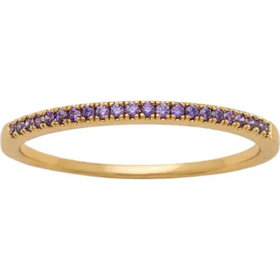 Made By Mary Birthstone Stacking Ring In Gold