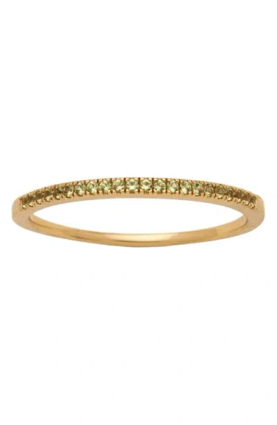Made By Mary Birthstone Stacking Ring In Gold