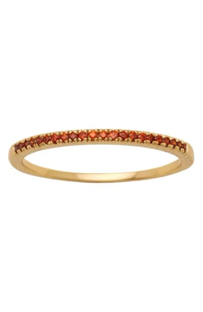 Made By Mary Birthstone Stacking Ring In Gold