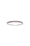 Made By Mary Birthstone Stacking Ring In Silver