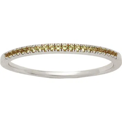 Made By Mary Birthstone Stacking Ring In Silver