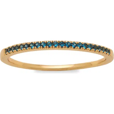 Made By Mary Birthstone Stacking Ring In Gold