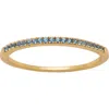 Made By Mary December Birthstone Stacking Ring In Gold