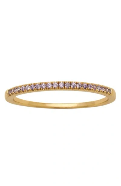 Made By Mary Birthstone Stacking Ring In Gold
